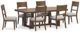 Cabalynn Light Brown Extension Dining Room Set by Ashley at Eve Furniture