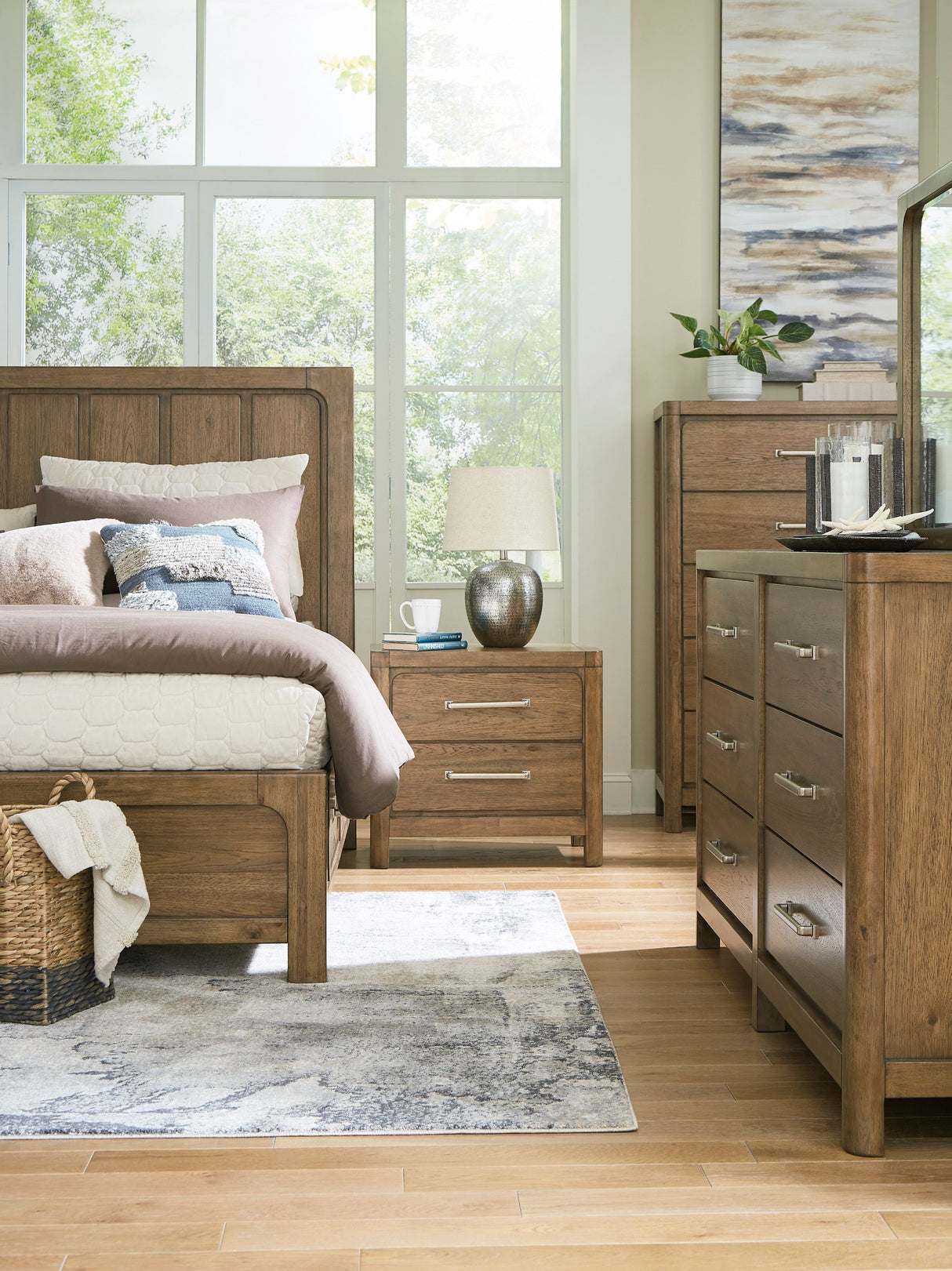 Cabalynn Light Brown Panel Storage Bedroom Set by Ashley at Eve Furniture