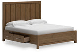 Cabalynn Light Brown Panel Storage Bedroom Set by Ashley at Eve Furniture