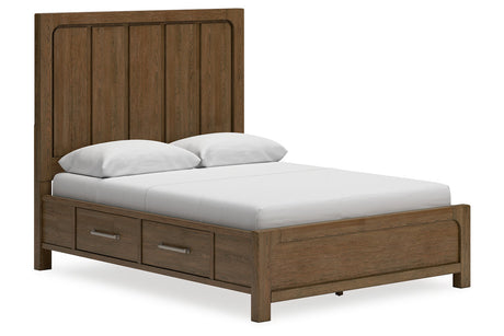 Cabalynn Light Brown Queen Storage Platform Bed by Ashley at Eve Furniture