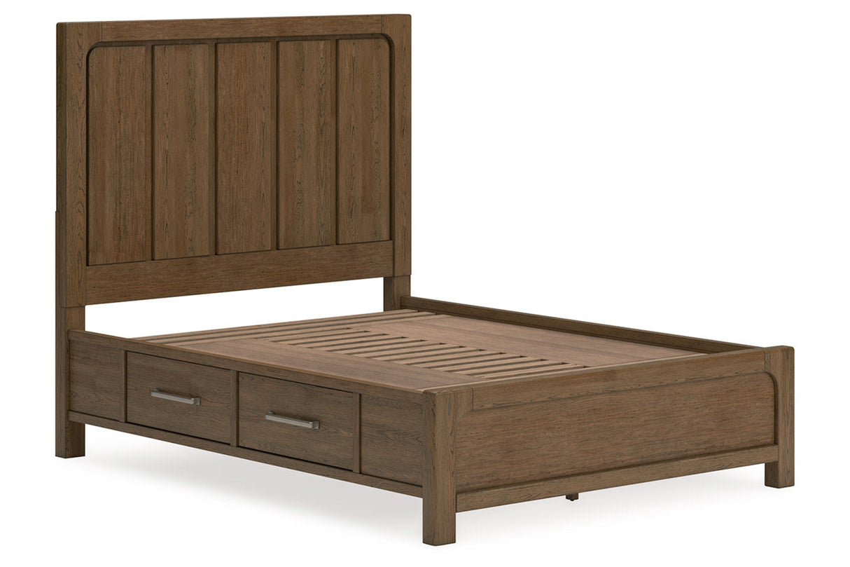 Cabalynn Light Brown Queen Storage Platform Bed by Ashley at Eve Furniture