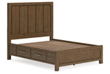 Cabalynn Light Brown Queen Storage Platform Bed by Ashley at Eve Furniture