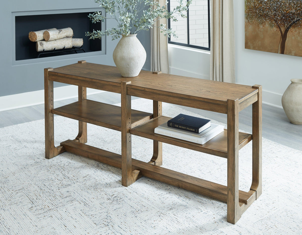 CABALYNN Light Brown Sofa Table by Ashley at Eve Furniture