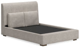 Cabalynn Light Brown Upholstered Panel Bedroom Set by Ashley at Eve Furniture