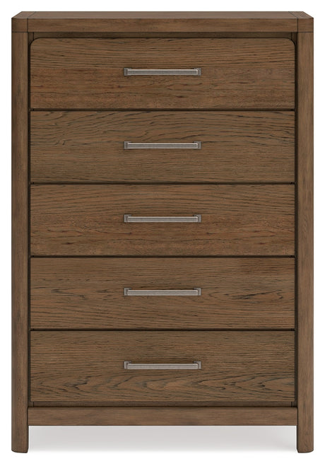Cabalynn Light Brown Upholstered Panel Bedroom Set by Ashley at Eve Furniture