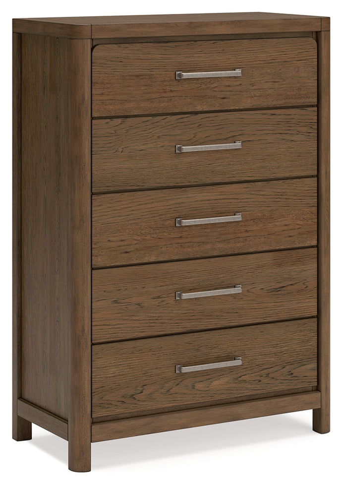 Cabalynn Light Brown Upholstered Panel Bedroom Set by Ashley at Eve Furniture