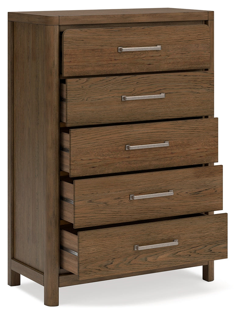 Cabalynn Light Brown Upholstered Panel Bedroom Set by Ashley at Eve Furniture
