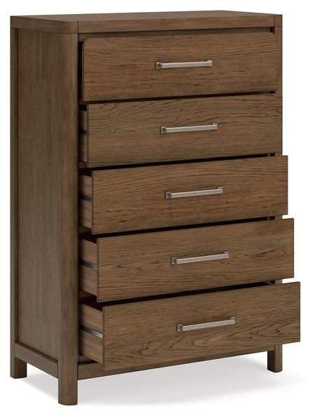 Cabalynn Light Brown Upholstered Panel Bedroom Set by Ashley at Eve Furniture