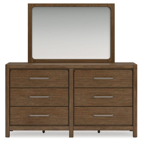 Cabalynn Light Brown Upholstered Panel Bedroom Set by Ashley at Eve Furniture