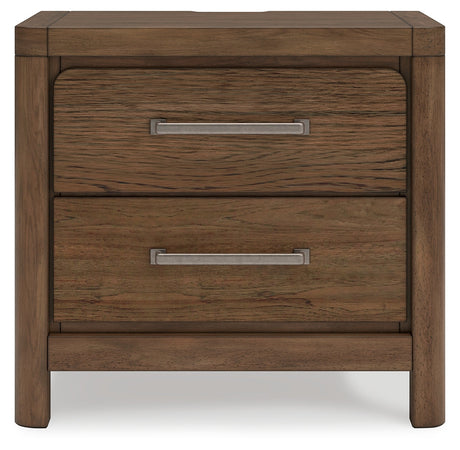 Cabalynn Light Brown Upholstered Panel Bedroom Set by Ashley at Eve Furniture