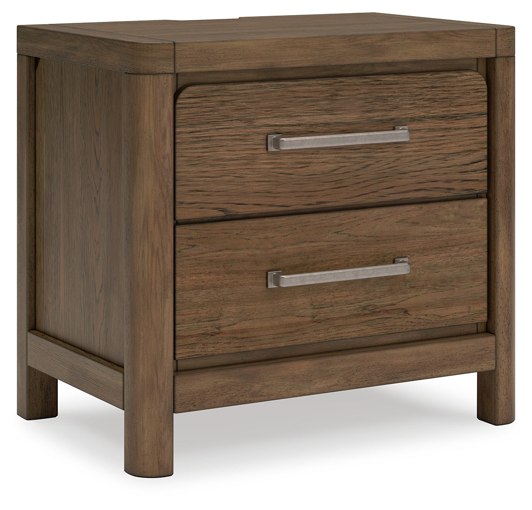 Cabalynn Light Brown Upholstered Panel Bedroom Set by Ashley at Eve Furniture