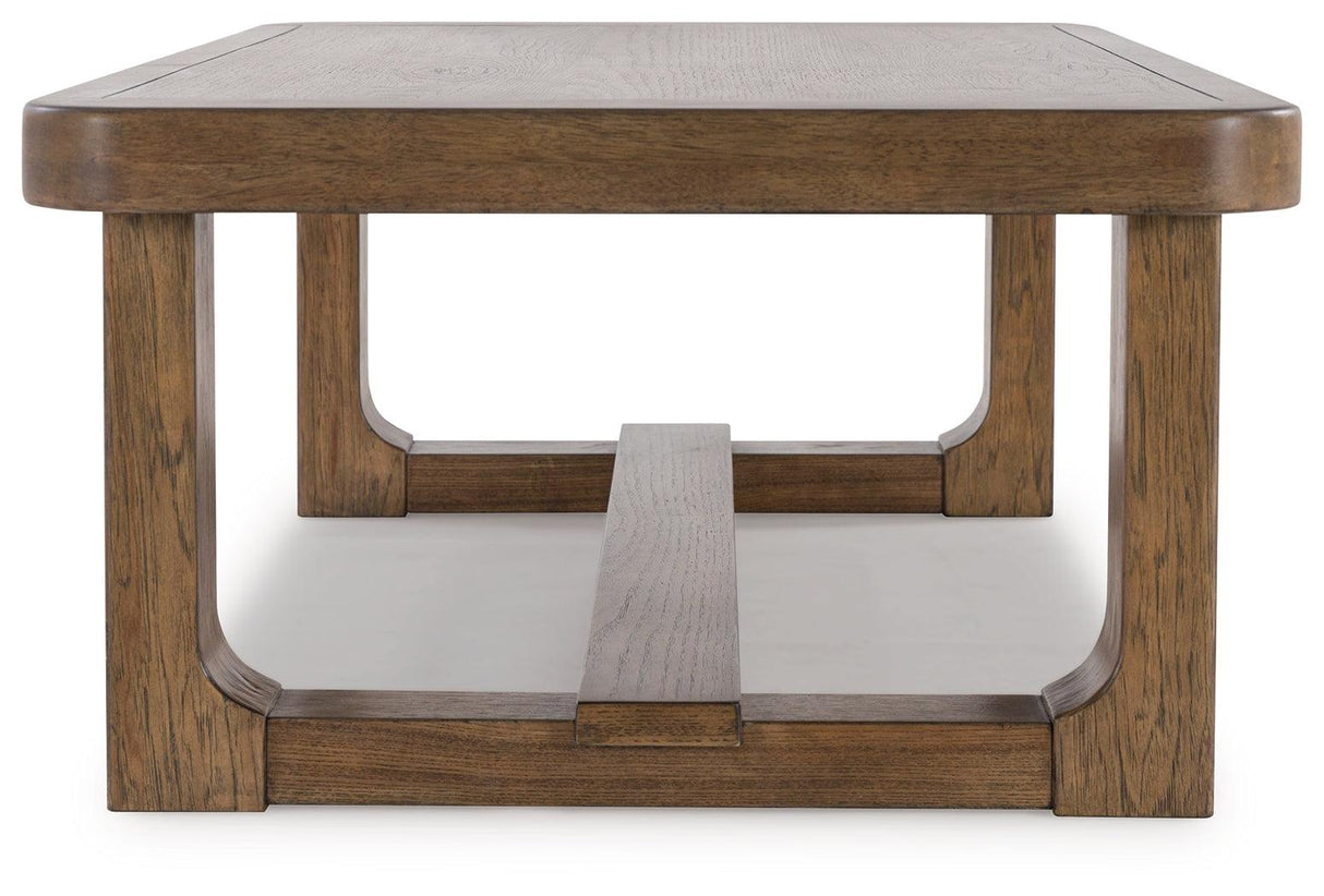 Cabalynn Light Brown Coffee Table by Ashley at Eve Furniture