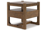 Cabalynn Light Brown Coffee Table and 2 End Tables by Ashley at Eve Furniture