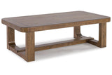 Cabalynn Light Brown Coffee Table and 2 End Tables by Ashley at Eve Furniture
