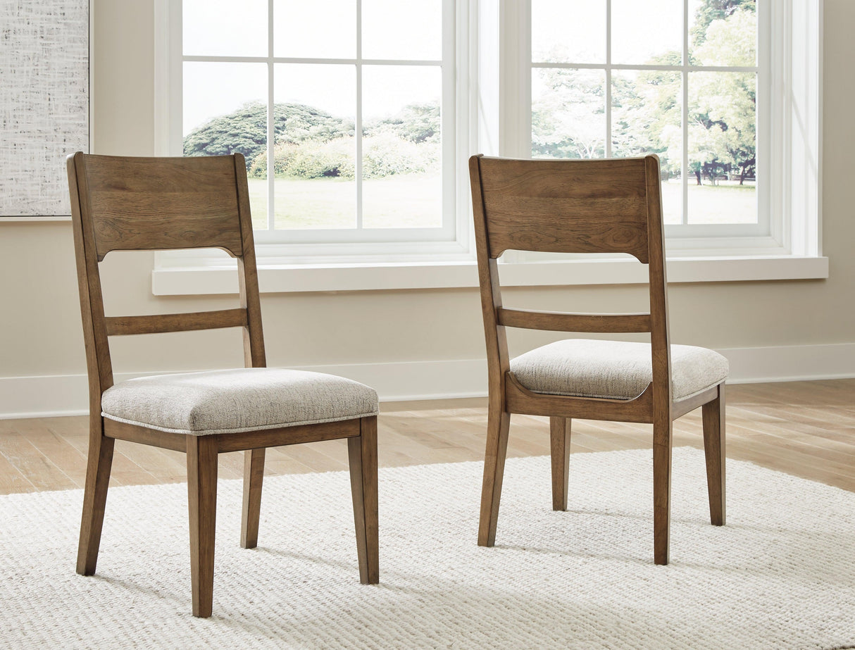 Cabalynn Light Brown Dining Chair, Set of 2 by Ashley at Eve Furniture