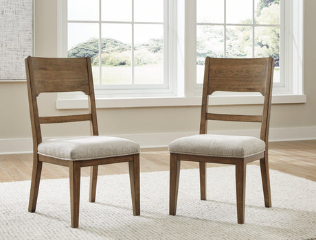 Cabalynn Light Brown Dining Chair, Set of 2 by Ashley at Eve Furniture