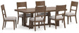Cabalynn Light Brown Dining Table and 6 Chairs by Ashley at Eve Furniture