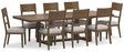 Cabalynn Light Brown Dining Table and 8 Chairs by Ashley at Eve Furniture