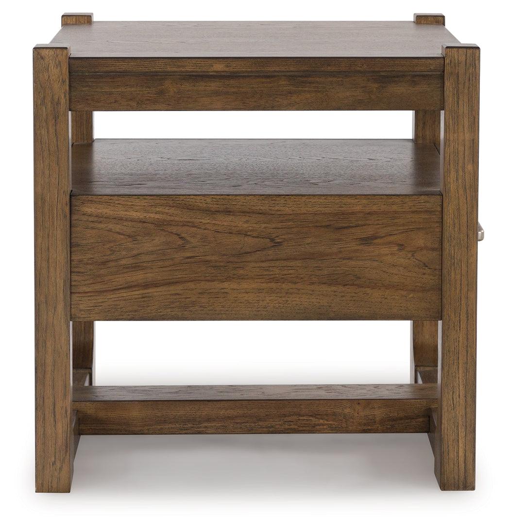 CABALYNN Light Brown End Table by Ashley at Eve Furniture