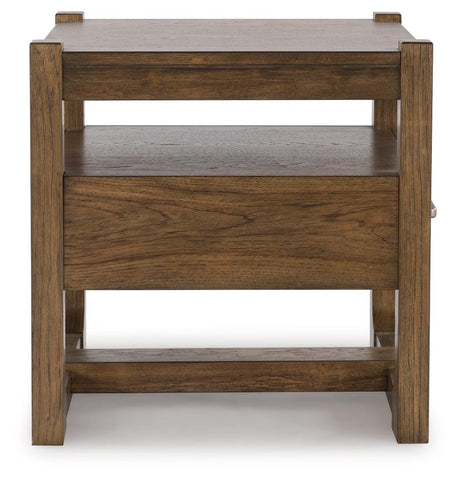 CABALYNN Light Brown End Table by Ashley at Eve Furniture