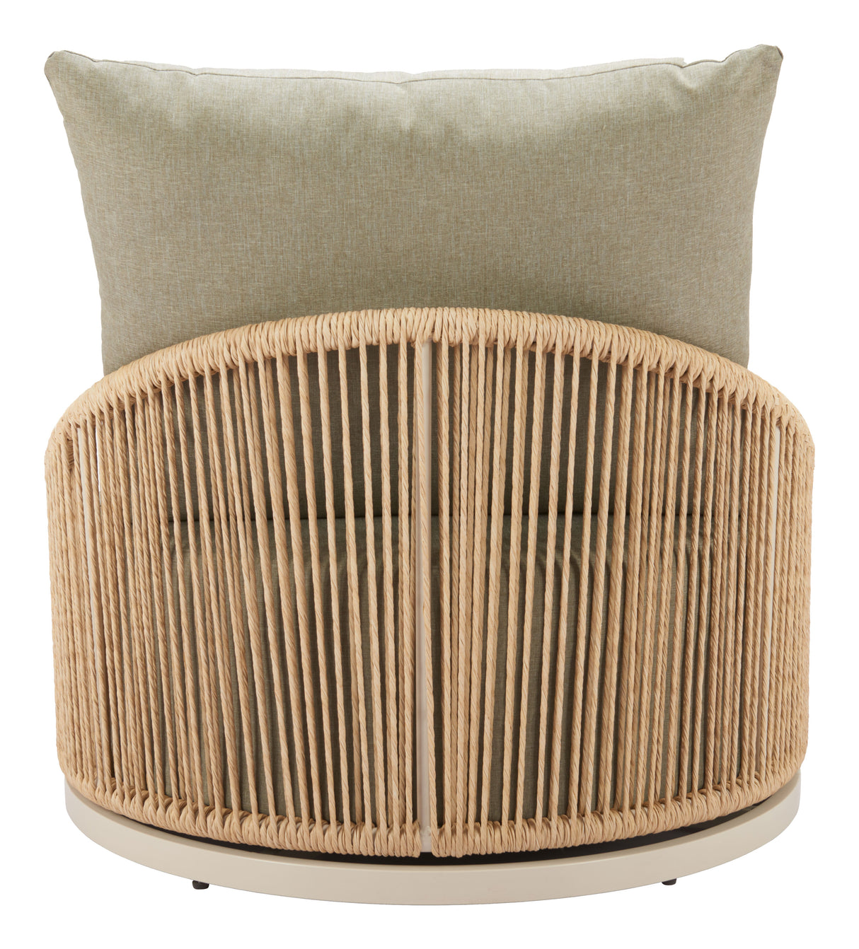 Cabana Multicolor Outdoor Swivel Chair by Zuomod at Eve Furniture