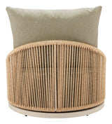 Cabana Multicolor Outdoor Swivel Chair by Zuomod at Eve Furniture