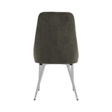 Cabianca Gray Curved Back Side Chairs, Set of 2