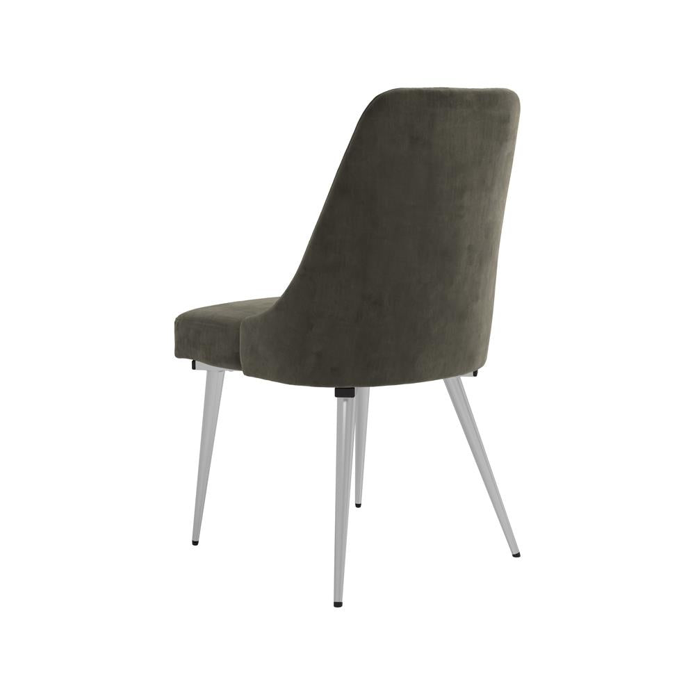 Cabianca Gray Curved Back Side Chairs, Set of 2