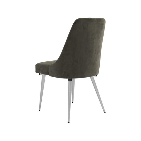 Cabianca Gray Curved Back Side Chairs, Set of 2 by Coaster at Eve Furniture
