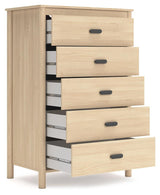 Cabinella Tan Chest of Drawers by Ashley at Eve Furniture