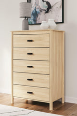 Cabinella Tan Chest of Drawers by Ashley at Eve Furniture