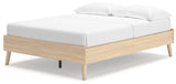Cabinella Tan Full Platform Bed by Ashley at Eve Furniture