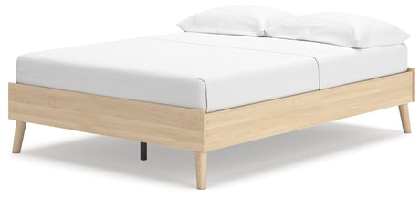 Cabinella Tan Full Platform Bed by Ashley at Eve Furniture