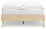 Cabinella Tan Full Platform Bed by Ashley at Eve Furniture