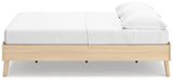 Cabinella Tan Full Platform Bed by Ashley at Eve Furniture