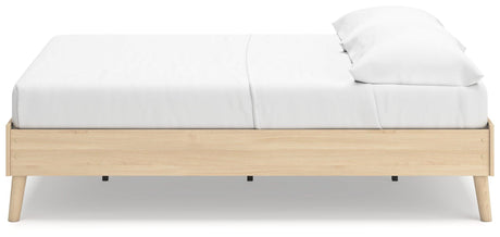 Cabinella Tan Full Platform Bed by Ashley at Eve Furniture