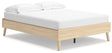 Cabinella Tan Full Platform Bed by Ashley at Eve Furniture