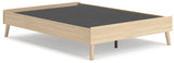 Cabinella Tan Full Platform Bed