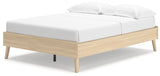 Cabinella Tan Full Platform Bed