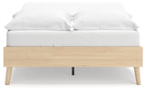 Cabinella Tan Full Platform Bed