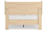 Cabinella Tan Full Platform Panel Bed by Ashley at Eve Furniture
