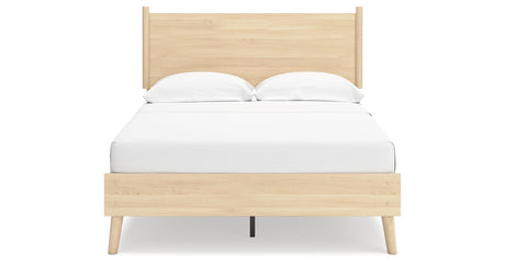 Cabinella Tan Full Platform Panel Bedroom Set by Ashley at Eve Furniture