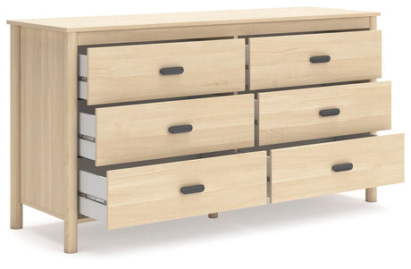 Cabinella Tan Full Platform Panel Bedroom Set by Ashley at Eve Furniture