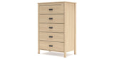 Cabinella Tan Full Platform Panel Bedroom Set by Ashley at Eve Furniture
