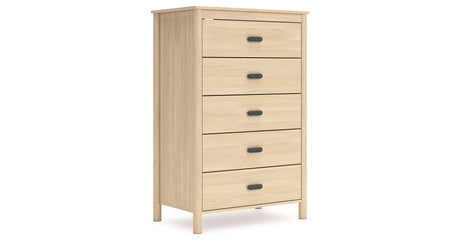 Cabinella Tan Full Platform Panel Bedroom Set by Ashley at Eve Furniture