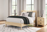 Cabinella Tan Full Platform Panel Bedroom Set by Ashley at Eve Furniture
