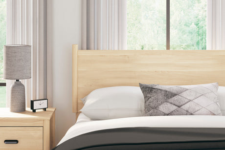 Cabinella Tan Full Platform Panel Bedroom Set by Ashley at Eve Furniture