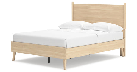 Cabinella Tan Full Platform Panel Bedroom Set by Ashley at Eve Furniture