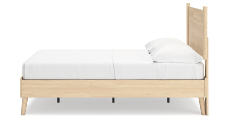 Cabinella Tan Full Platform Panel Bedroom Set by Ashley at Eve Furniture