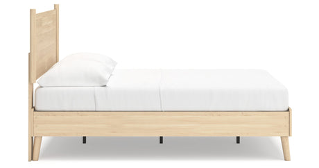 Cabinella Tan Full Platform Panel Bedroom Set by Ashley at Eve Furniture